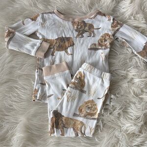 Lion Print Pajama Set - Burtsbees kids